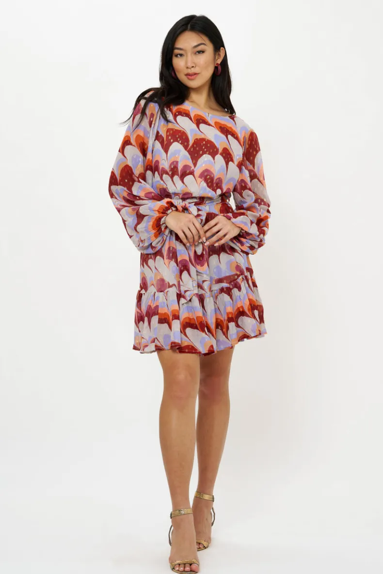 Flirty Short Dress- Venice Cognac