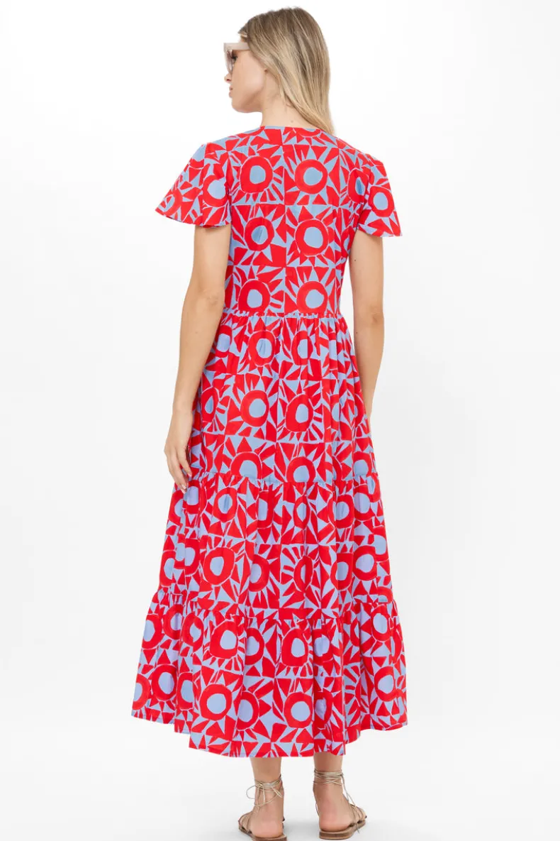 V-Neck Maxi- Eclipse Red