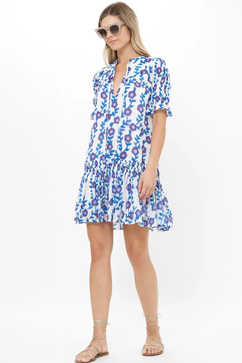 Smocked Drop Mini- Toscana Blue