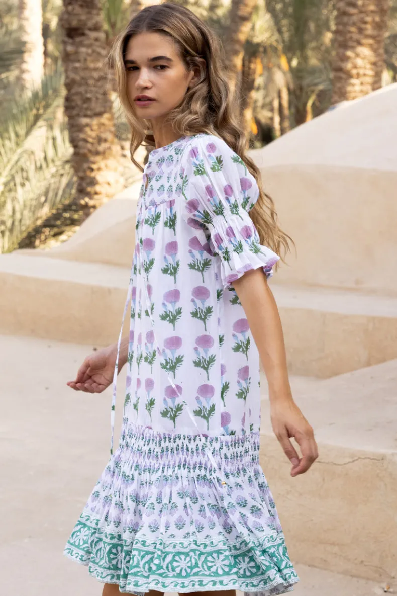 Smocked Drop Mini- Bloom Lilac