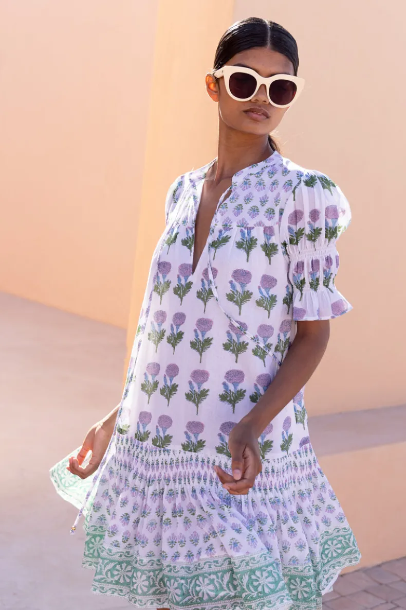 Smocked Drop Mini- Bloom Lilac