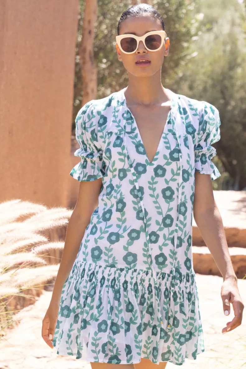 Smocked Drop Mini- Toscana Green