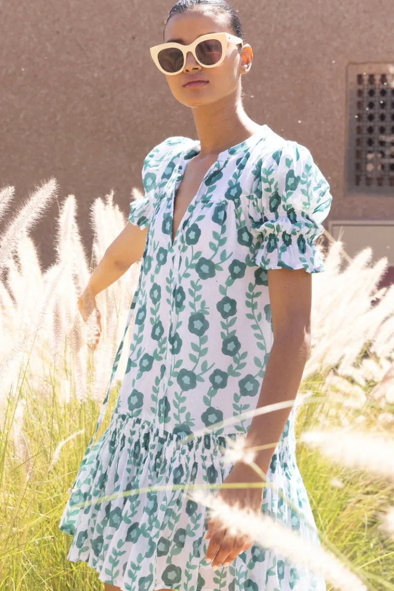 Smocked Drop Mini- Toscana Green