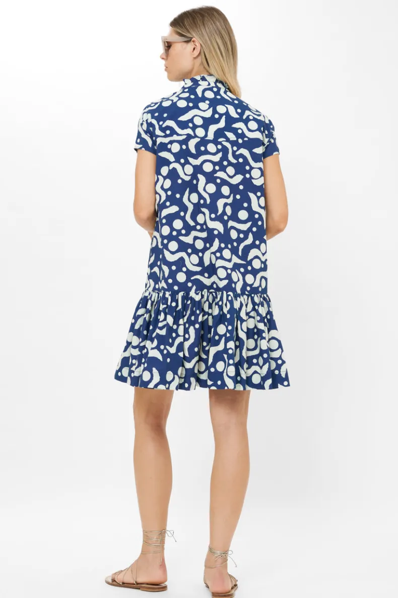 Cap Sleeve Mini- Acadia Navy