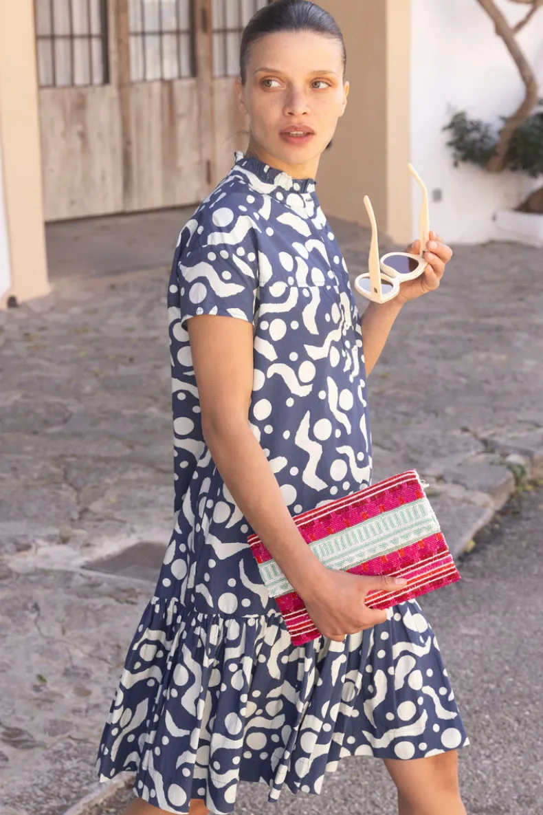 Cap Sleeve Mini- Acadia Navy