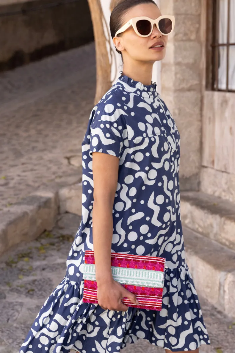 Cap Sleeve Mini- Acadia Navy