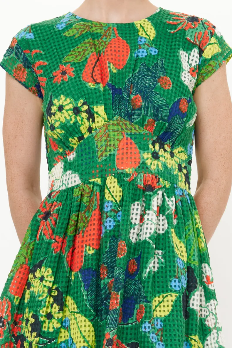 Cap Sleeve Midi- Sutton Green