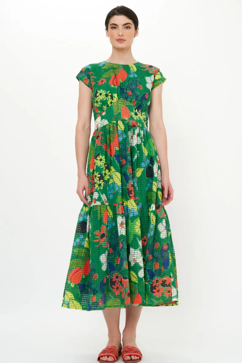 Cap Sleeve Midi- Sutton Green