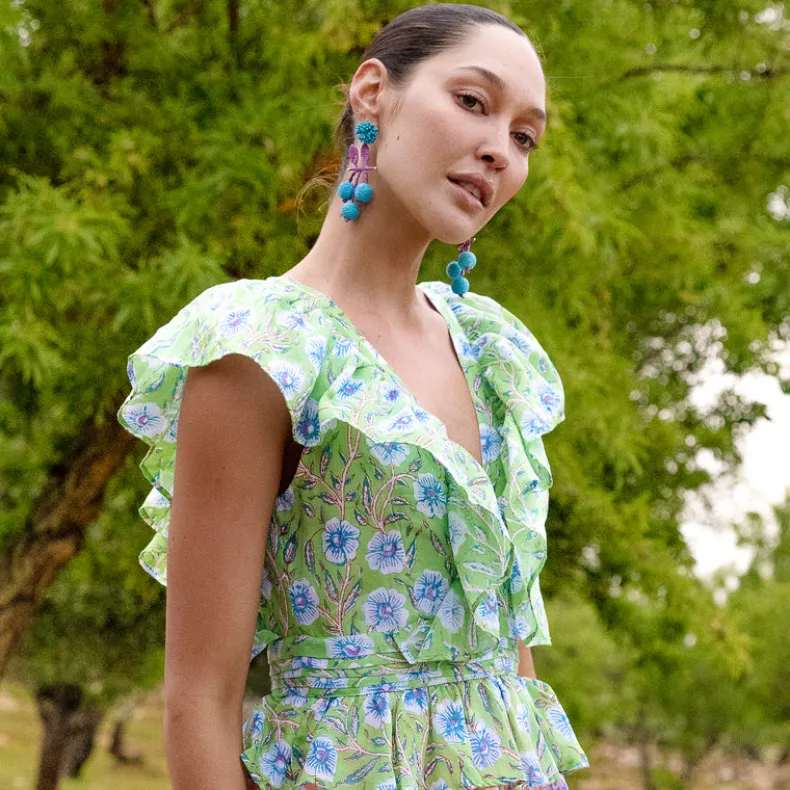 Tobago Earrings- Cobalt