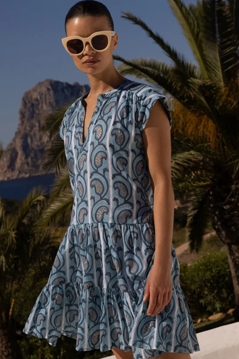 Roll Sleeve- Goa Blue