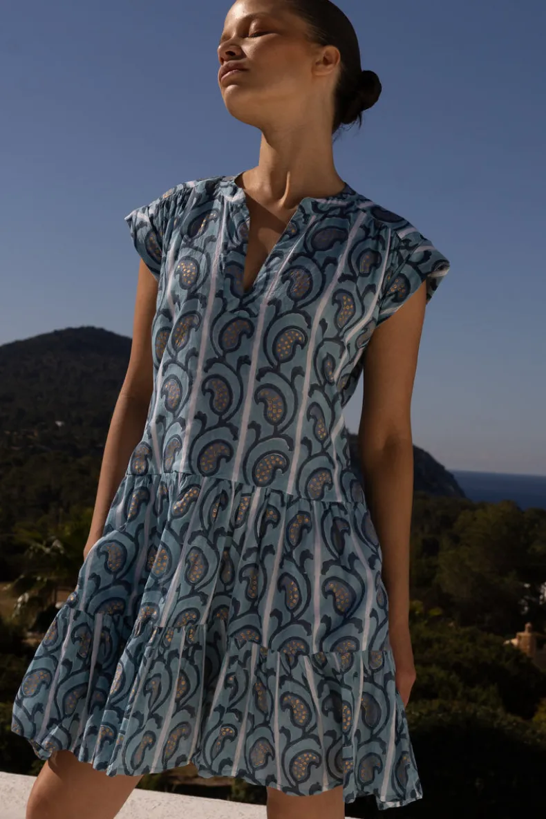 Roll Sleeve- Goa Blue