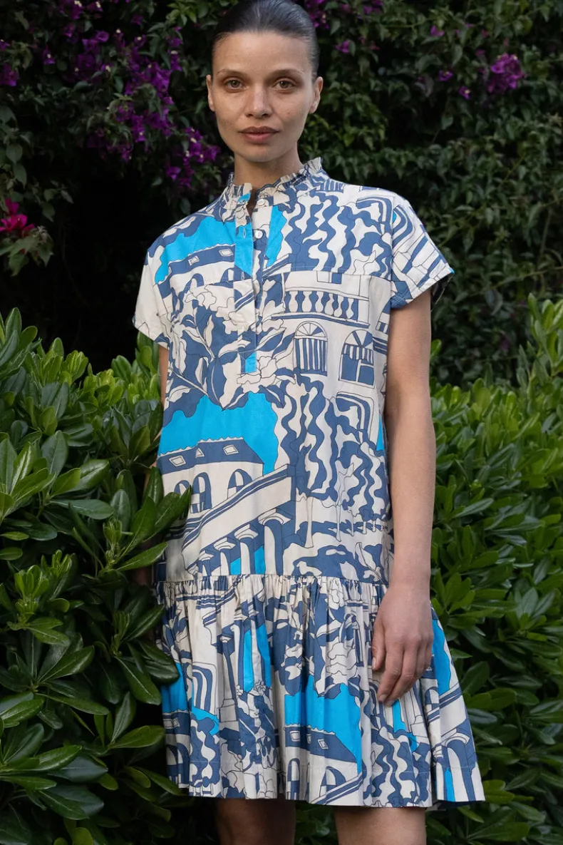 Cap Sleeve Mini- Roma Blue