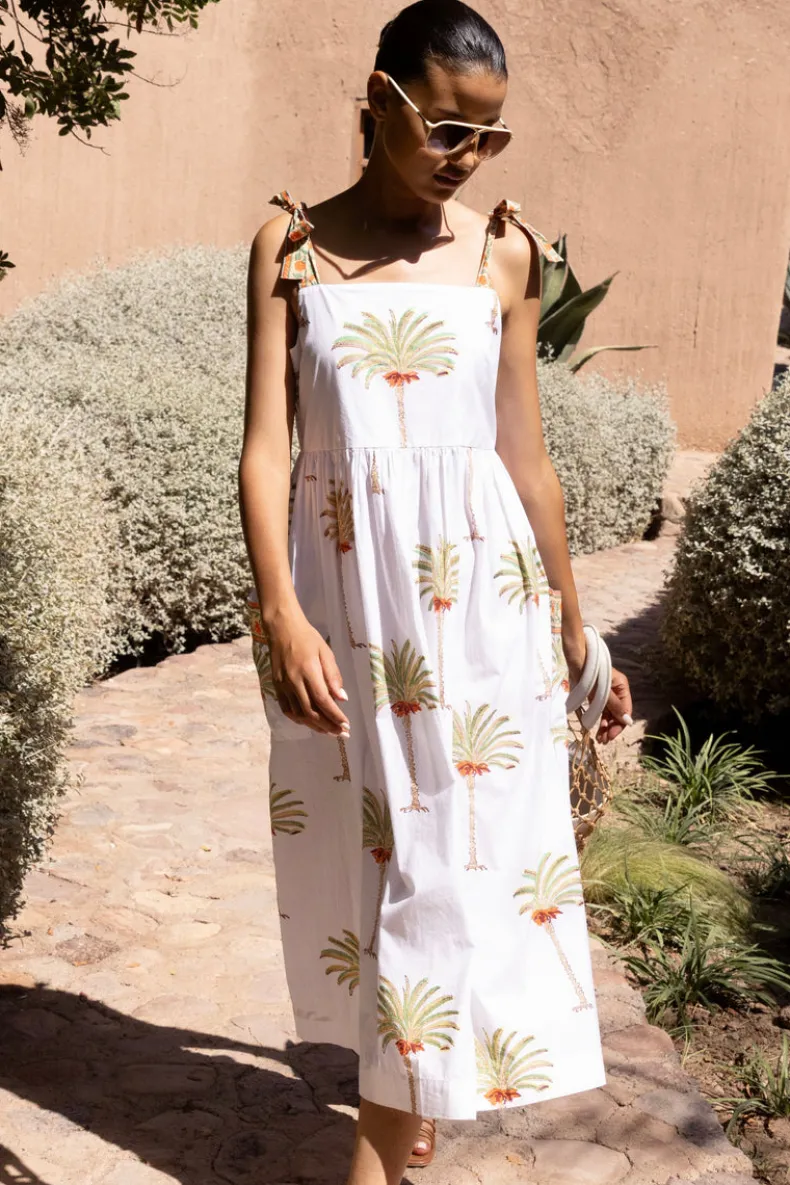 Tie Strap Pocket Midi- Canary Green