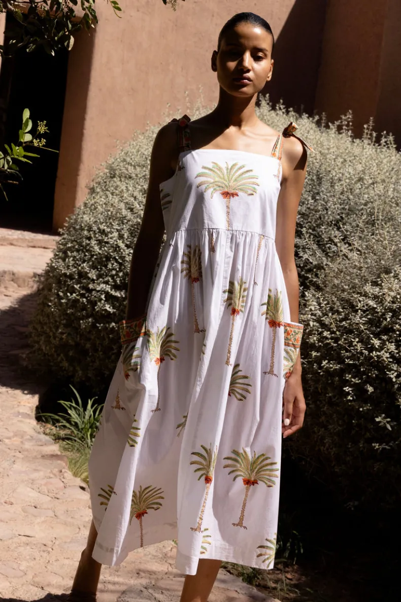 Tie Strap Pocket Midi- Canary Green