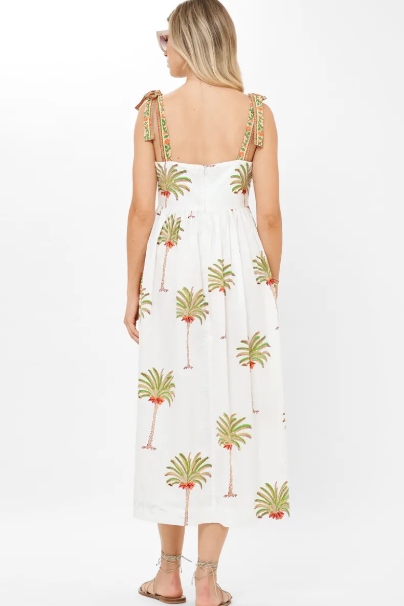 Tie Strap Pocket Midi- Canary Green