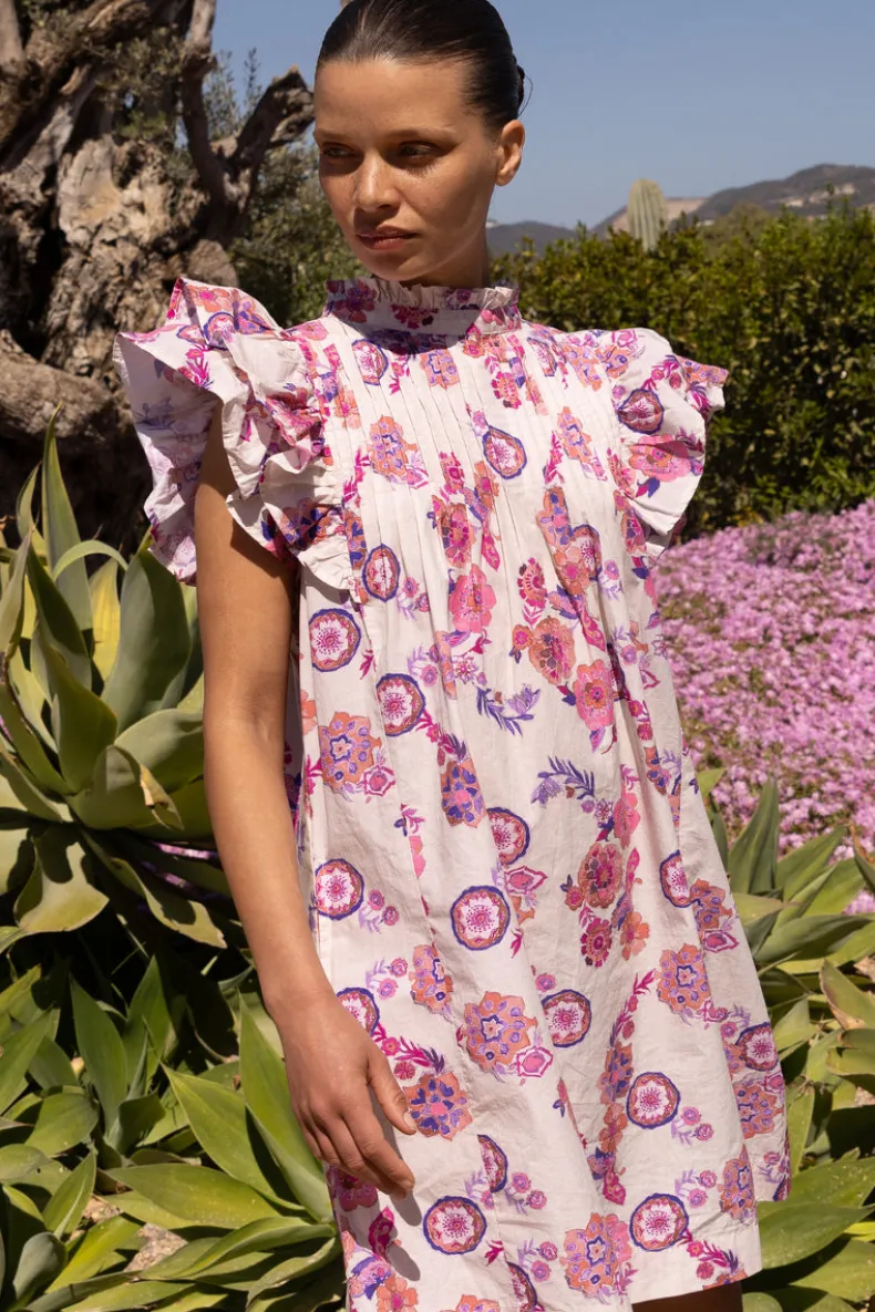 Pintuck Ruffle Mini- Pretoria Pink