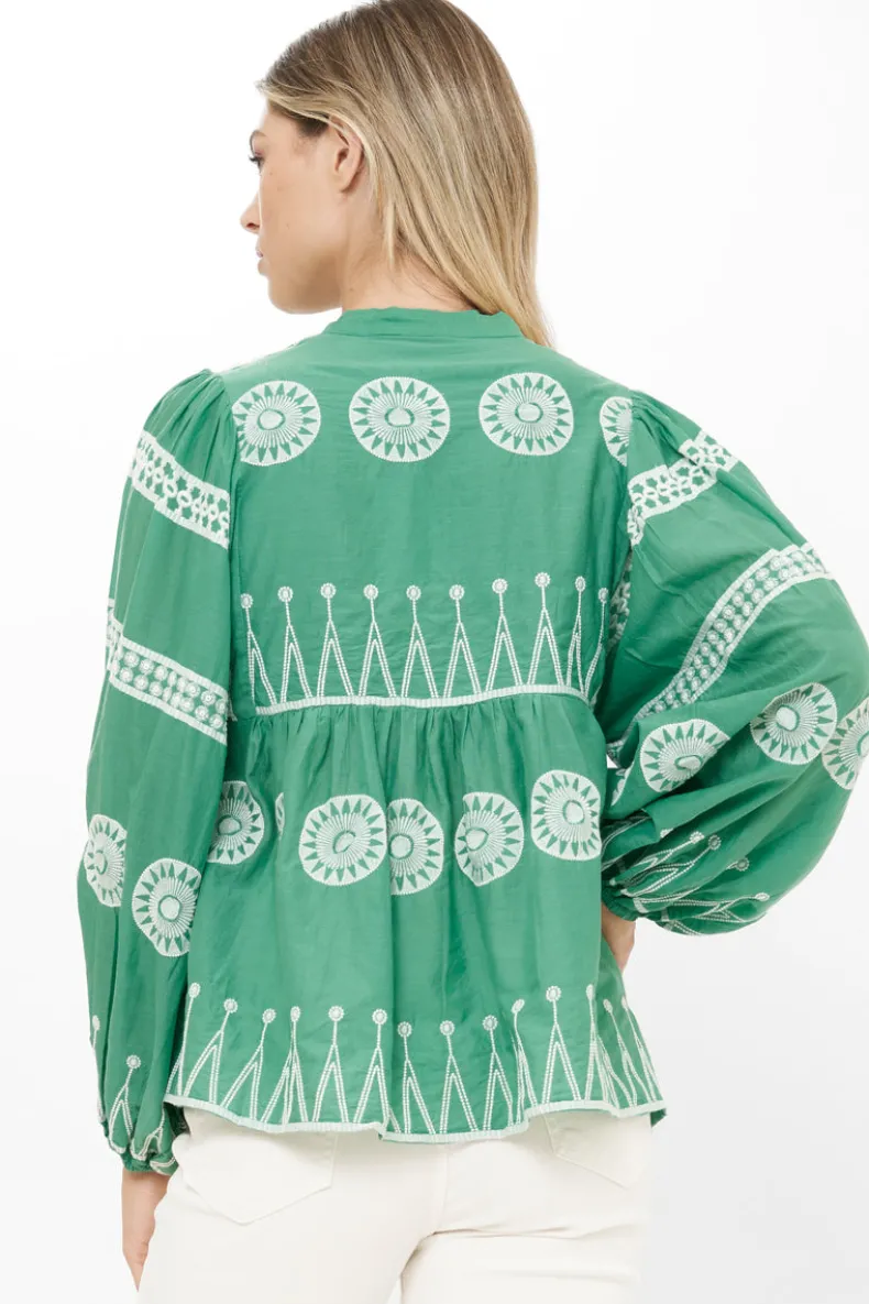 Mandarin Balloon Top- Soleil Sage