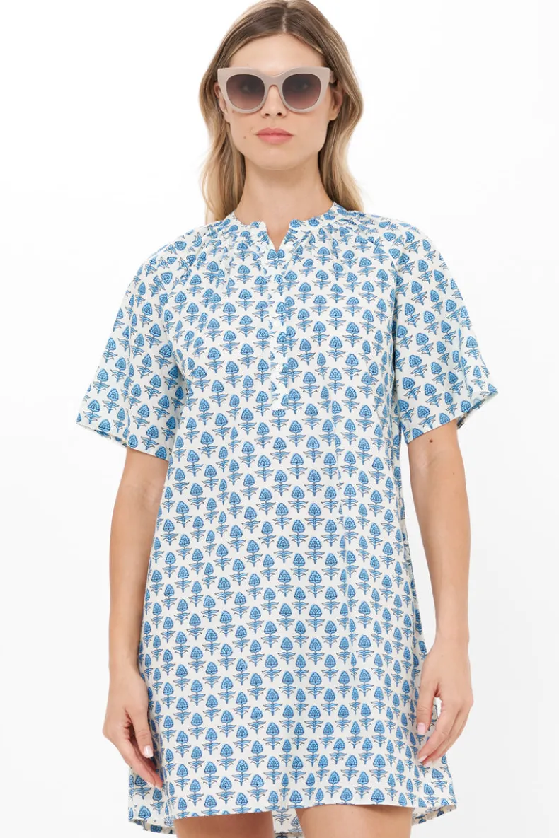 Pocket Dress- Provence Blue