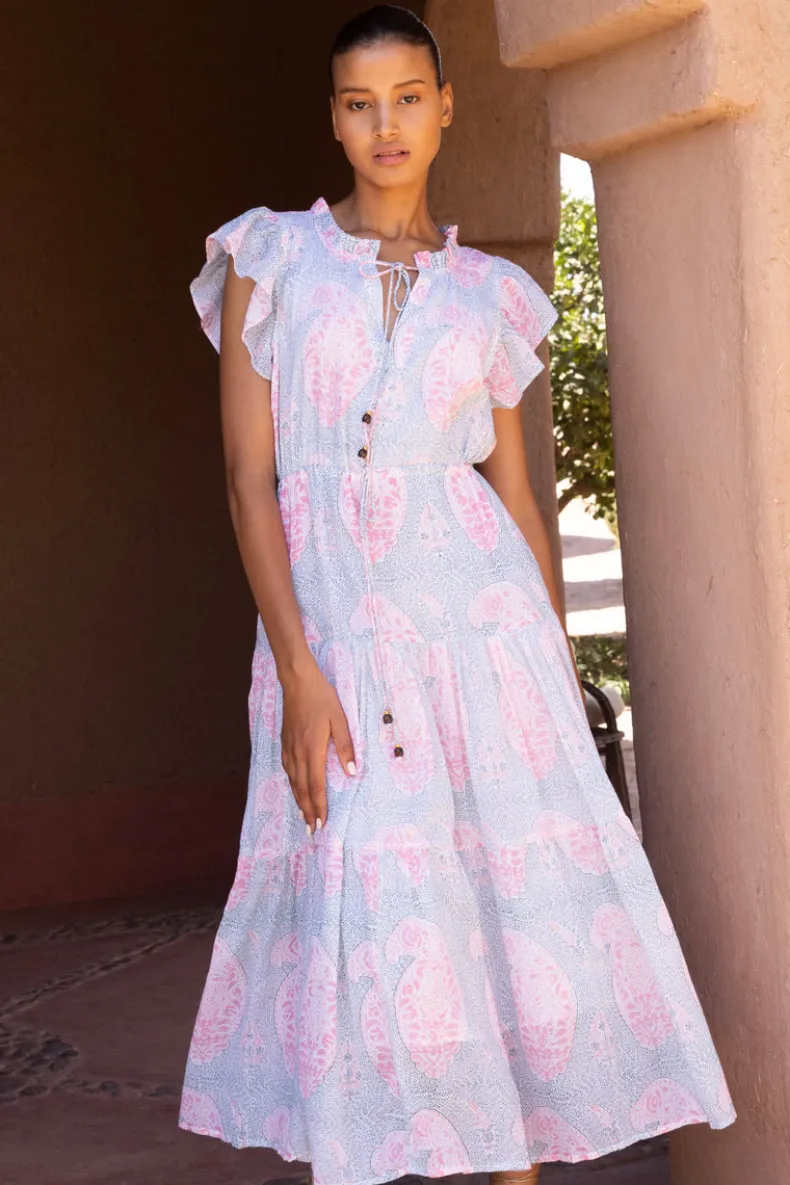 Cinched Flirty Midi- Samode Green