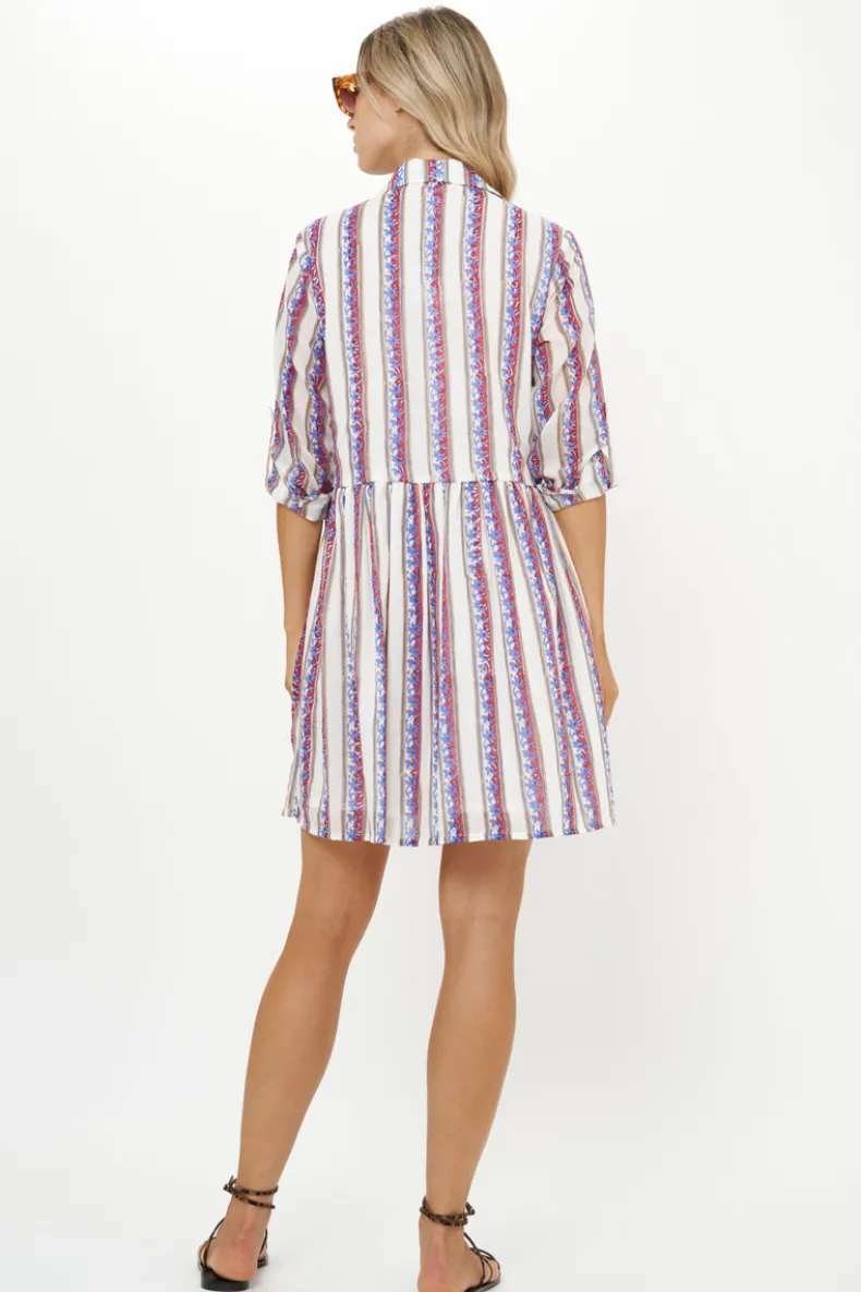 Long Sleeve Shirt Dress Mini- Haveli Peri