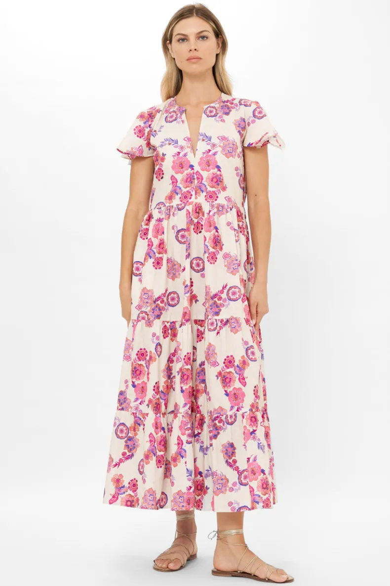 V-Neck Maxi- Pretoria Pink