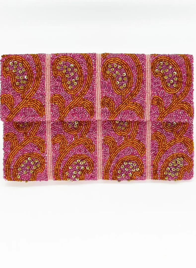 Beaded Envelope- Samode Tangerine
