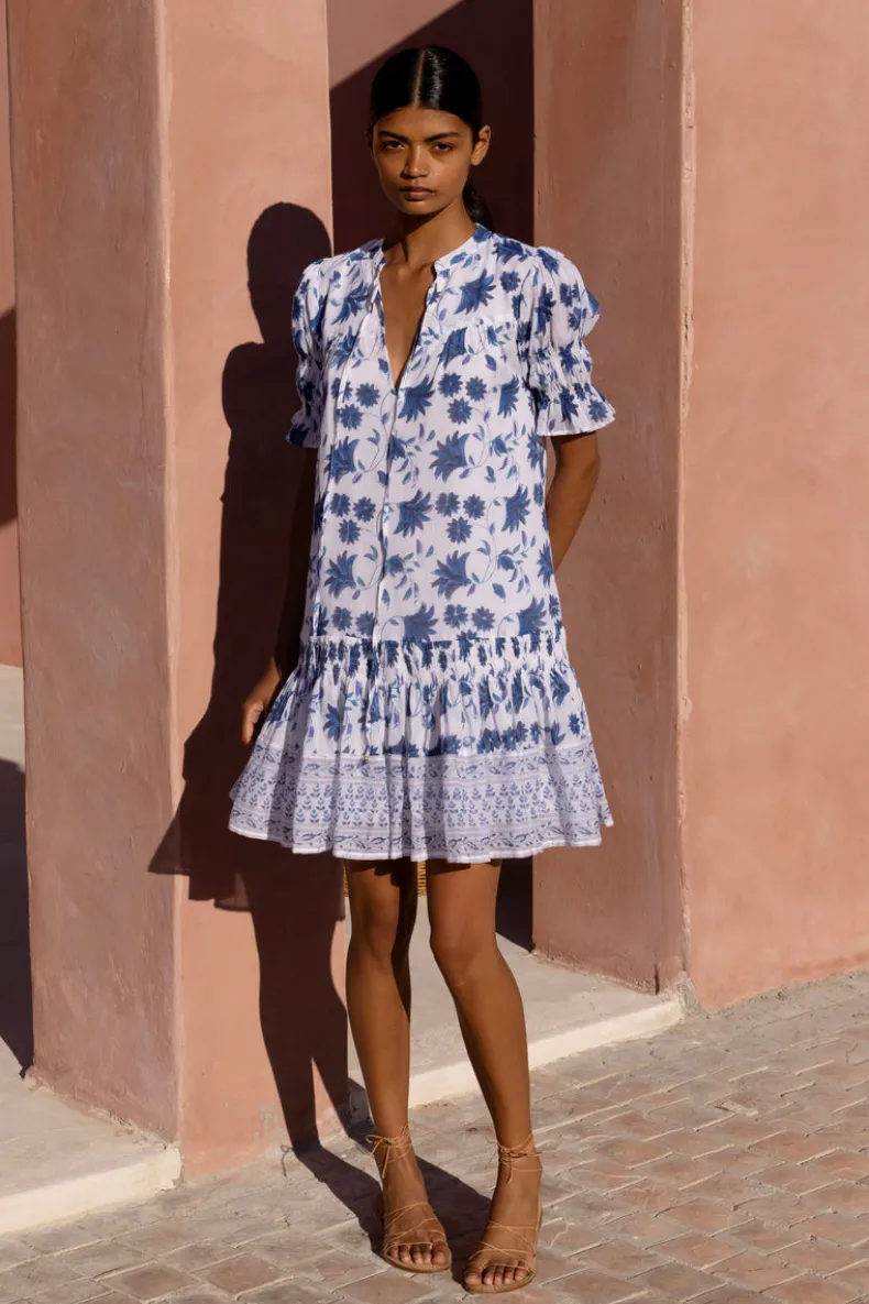 Smocked Drop Mini- Marion Blue