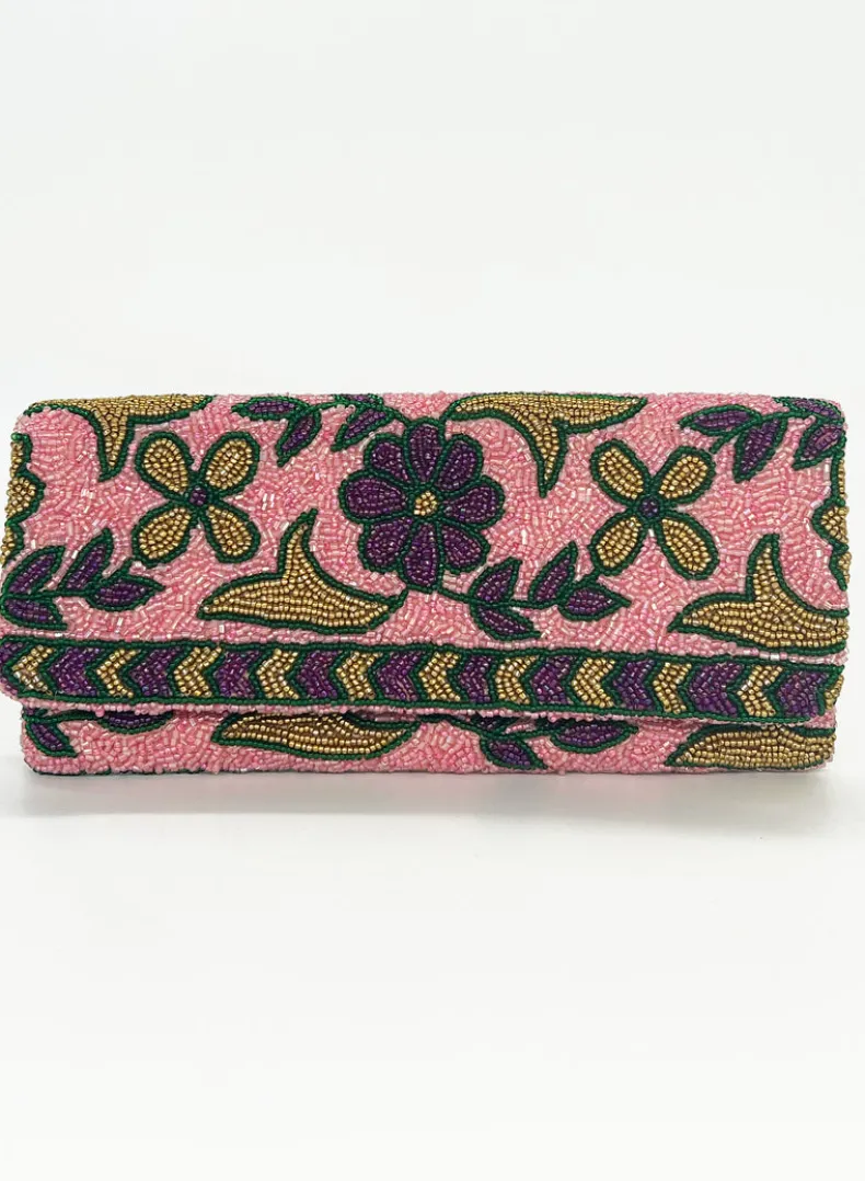Beaded Clutch- Regent Pink Gold