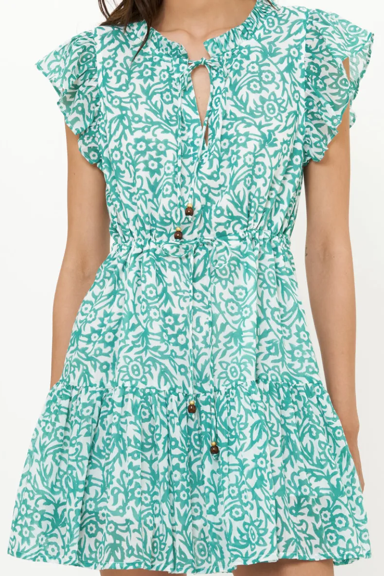 Cinched Flirty Short- Cypress Jade