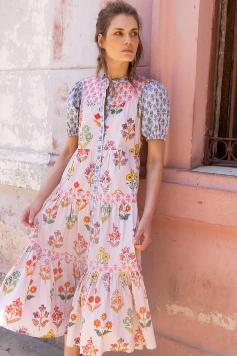 Scoop Tiered Midi- Provence Blue