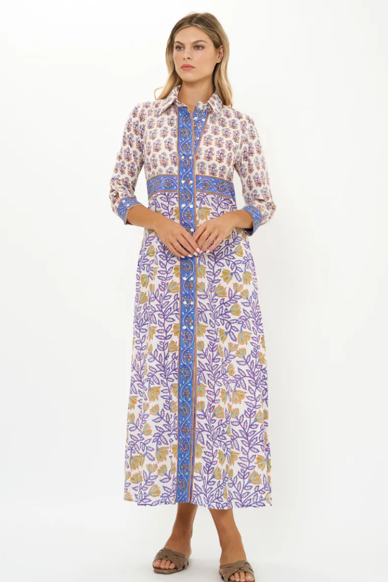 Shirt Dress Maxi- Napa Blue