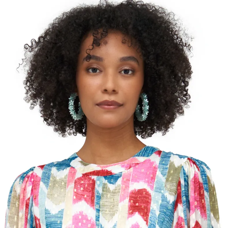 Mini Astor Hoops- Aqua