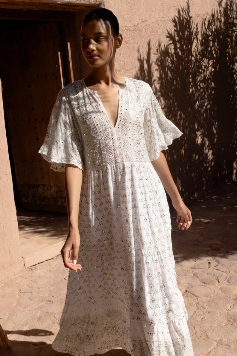 Flirty V-Neck Maxi- Juniper Olive