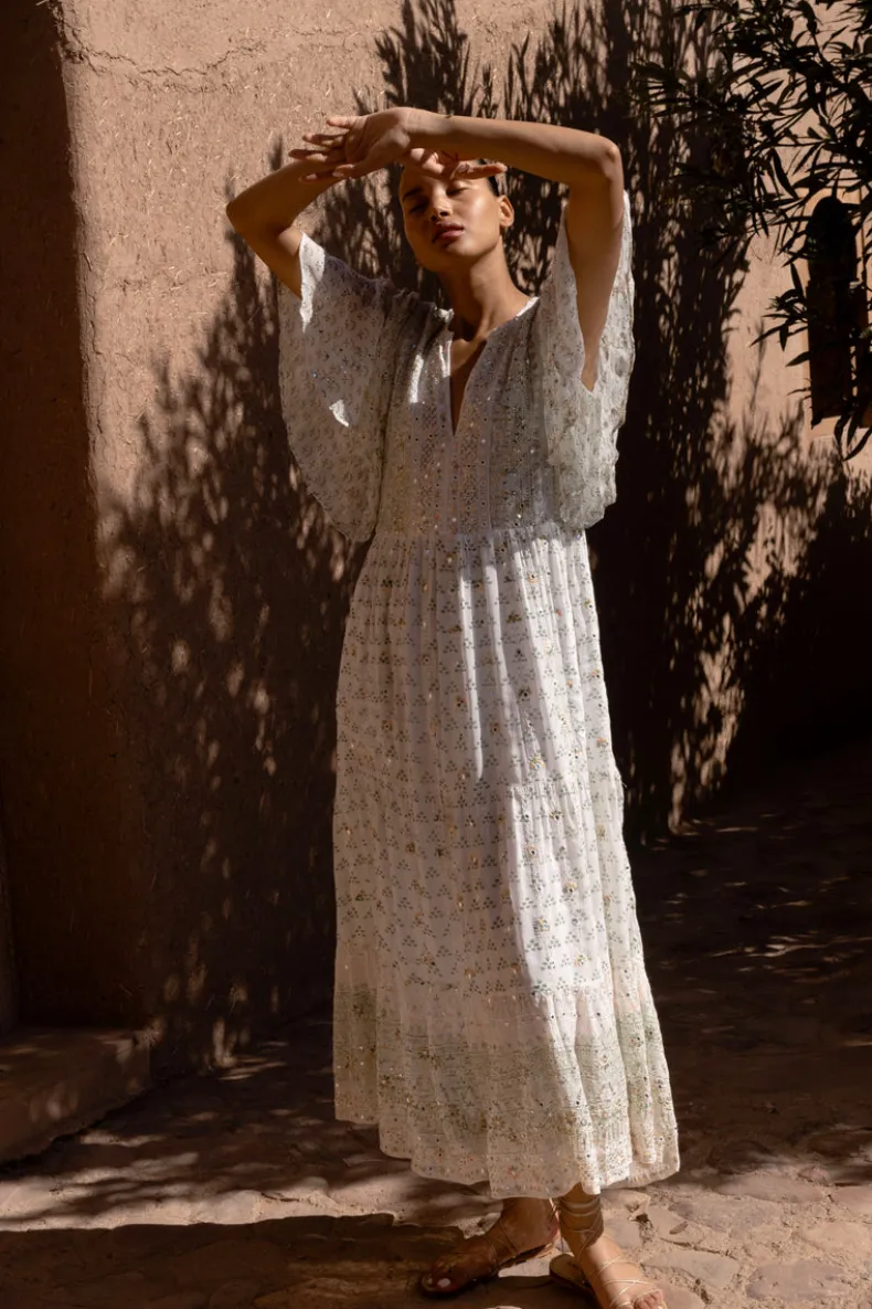 Flirty V-Neck Maxi- Juniper Olive