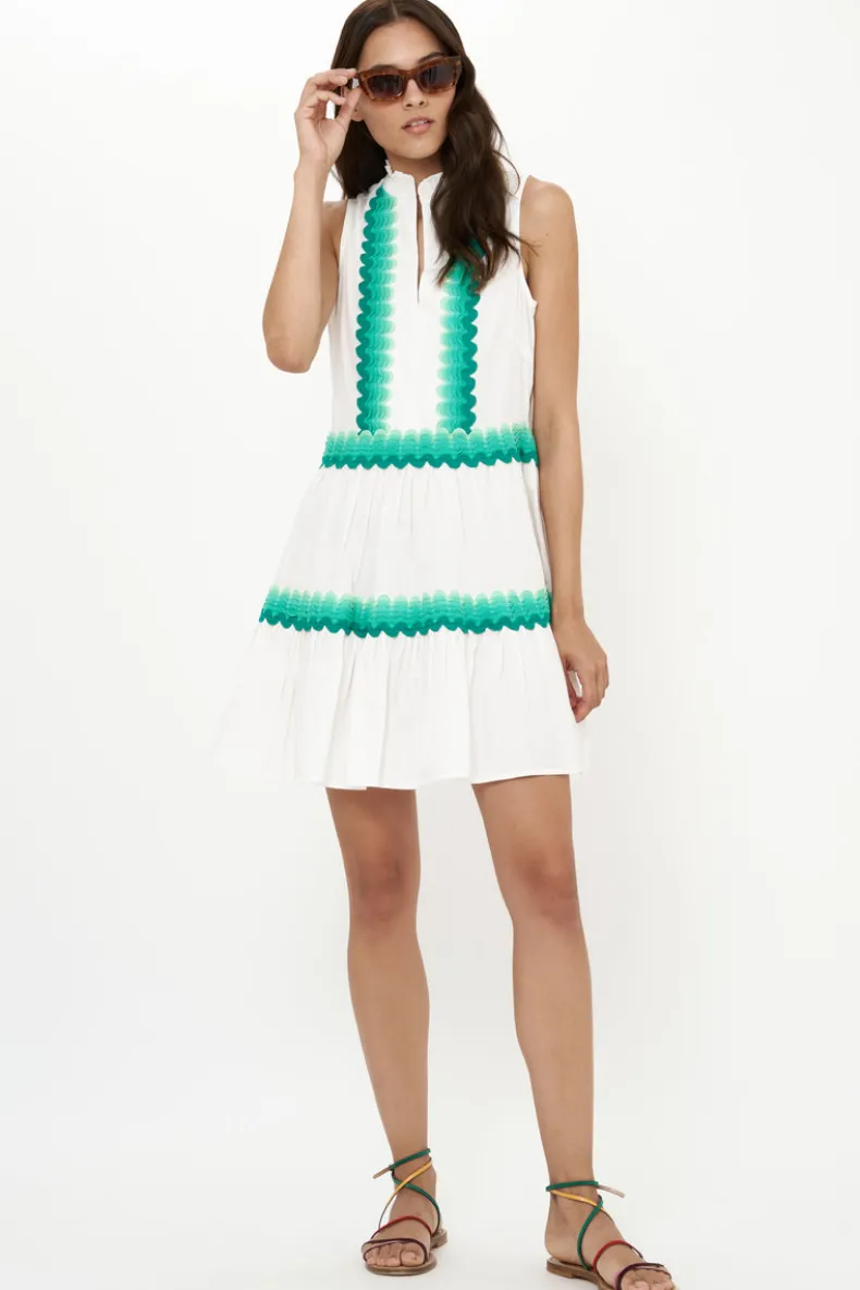 Yoke Dress- Pacifica Aqua