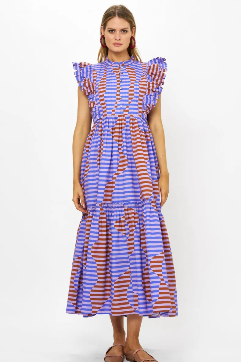 Scallop Pintuck Maxi- Haring Peri